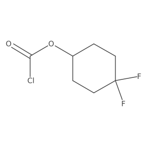Carbonochloridic acid, 4,4-difluorocyclohexyl ester Structure