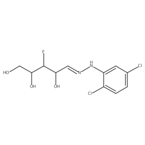 D-Xylose, 3-deoxy-3-fluoro-, (2,5-dichlorophenyl)hydrazone Structure