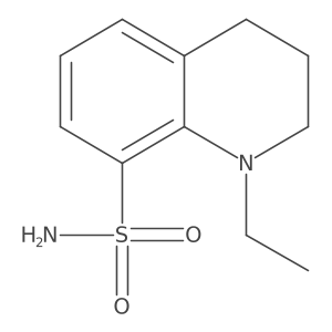 1-Ethyl-1,2,3,4-tetrahydroquinoline-8-sulfonamide Structure