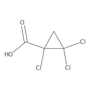 1,2,2-Trichlorocyclopropane carboxylic acid Structure