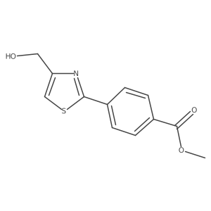 Methyl 4-(4-(hydroxymethyl)thiazol-2-yl)benzoate结构式