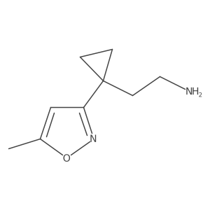 2-[1-(5-Methyl-1,2-oxazol-3-yl)cyclopropyl]ethan-1-amine Structure