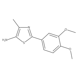 2-(3,4-Dimethoxyphenyl)-4-methylthiazol-5-amine Structure