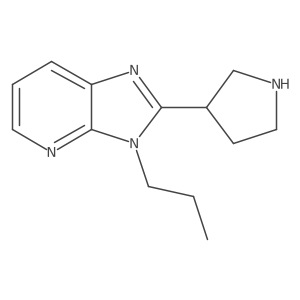 3-propyl-2-(pyrrolidin-3-yl)-3H-imidazo[4,5-b]pyridine结构式
