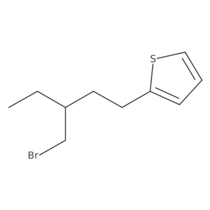 2-[3-(Bromomethyl)pentyl]thiophene结构式