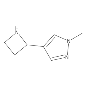 4-(azetidin-2-yl)-1-methyl-1H-pyrazole Structure