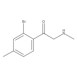 1-(2-Bromo-4-methylphenyl)-2-(methylamino)ethan-1-one Structure