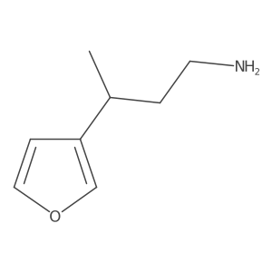 3-(Furan-3-yl)butan-1-amine结构式