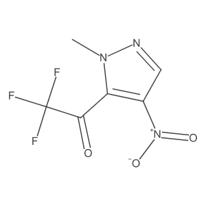 2,2,2-trifluoro-1-(1-methyl-4-nitro-1H-pyrazol-5-yl)ethan-1-one Structure