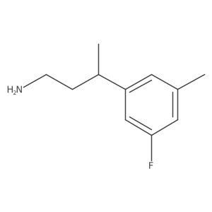 3-(3-Fluoro-5-methylphenyl)butan-1-amine Structure