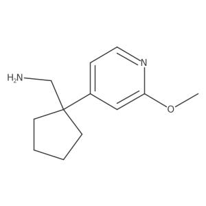 [1-(2-Methoxypyridin-4-yl)cyclopentyl]methanamine Structure