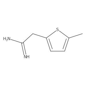 2-(5-Methylthiophen-2-yl)ethanimidamide Structure