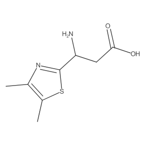 3-Amino-3-(dimethyl-1,3-thiazol-2-YL)propanoic acid Structure