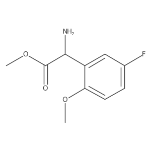 Methyl 2-amino-2-(5-fluoro-2-methoxyphenyl)acetate Structure