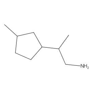 2-(3-Methylcyclopentyl)propan-1-amine Structure