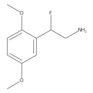 2-(2,5-Dimethoxyphenyl)-2-fluoroethan-1-amine Structure