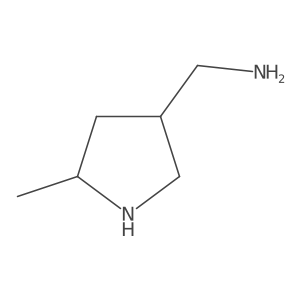 (5-Methylpyrrolidin-3-yl)methanamine Structure