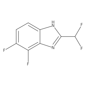 2-(Difluoromethyl)-6,7-difluoro-1H-benzo[d]imidazole Structure
