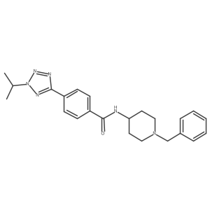 N-(1-benzylpiperidin-4-yl)-4-[2-(propan-2-yl)-2H-tetrazol-5-yl]benzamide Structure