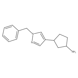 3-(1-Benzyl-1h-pyrazol-4-yl)cyclopentanamine Structure