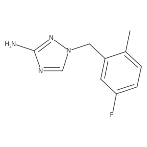1-[(5-fluoro-2-methylphenyl)methyl]-1H-1,2,4-triazol-3-amine Structure