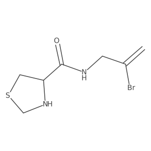N-(2-Bromoallyl)thiazolidine-4-carboxamide Structure