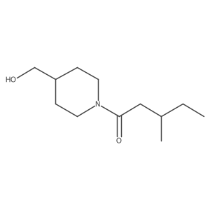1-(4-(Hydroxymethyl)piperidin-1-yl)-3-methylpentan-1-one结构式