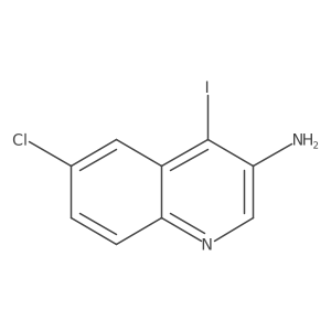 6-Chloro-4-iodo-3-quinolinamine结构式
