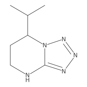 7-(propan-2-yl)-4H,5H,6H,7H-[1,2,3,4]tetrazolo[1,5-a]pyrimidine结构式