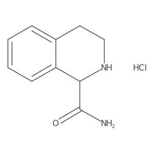 1,2,3,4-Tetrahydroisoquinoline-1-carboxamide hydrochloride结构式