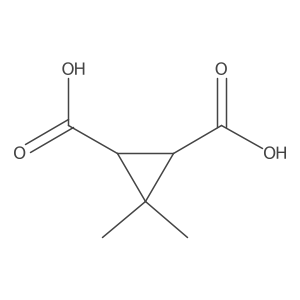 (1R,2R)-3,3-Dimethylcyclopropane-1,2-dicarboxylic acid Structure