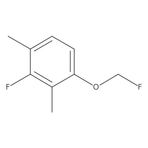 1,3-Dimethyl-2-fluoro-4-(fluoromethoxy)benzene Structure