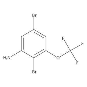 2,5-Dibromo-3-(trifluoromethoxy)aniline Structure