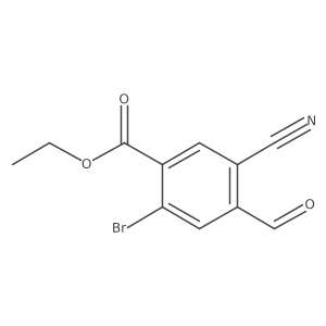 Ethyl 2-bromo-5-cyano-4-formylbenzoate Structure