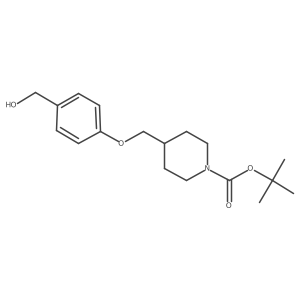 4-(4-Hydroxymethylphenoxymethyl)-piperidine-1-carboxylic acid tert-butyl ester Structure