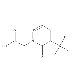 2-[3-Methyl-6-oxo-5-(trifluoromethyl)pyridazin-1-yl]acetic acid Structure