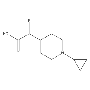 2-(1-Cyclopropylpiperidin-4-yl)-2-fluoroacetic acid结构式