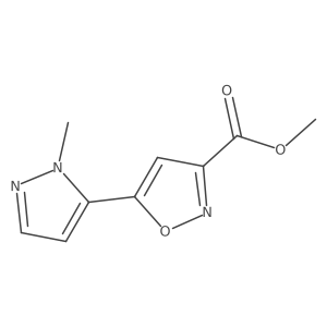 methyl 5-(1-methyl-1H-pyrazol-5-yl)-1,2-oxazole-3-carboxylate Structure