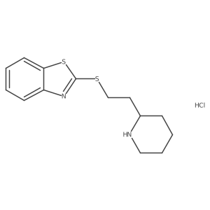 2-([2-(Piperidin-2-YL)ethyl]sulfanyl)-1,3-benzothiazole hydrochloride Structure