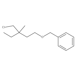 ({[3-(Chloromethyl)-3-methylpentyl]oxy}methyl)benzene结构式