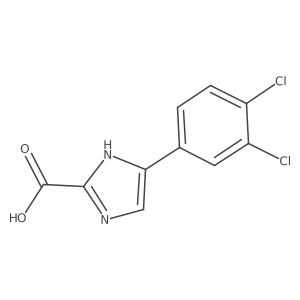 5-(3,4-dichlorophenyl)-1H-imidazole-2-carboxylic acid结构式