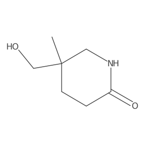 5-(Hydroxymethyl)-5-methylpiperidin-2-one结构式