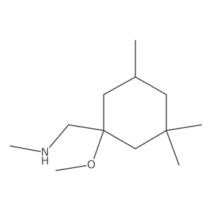 [(1-Methoxy-3,3,5-trimethylcyclohexyl)methyl](methyl)amine Structure