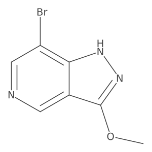 7-Bromo-3-methoxy-1H-pyrazolo[4,3-c]pyridine结构式