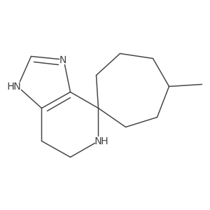 5-Methyl-3',5',6',7'-tetrahydrospiro[cycloheptane-1,4'-imidazo[4,5-c]pyridine] Structure