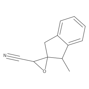 1-Methyl-1,3-dihydrospiro[indene-2,2'-oxirane]-3'-carbonitrile结构式