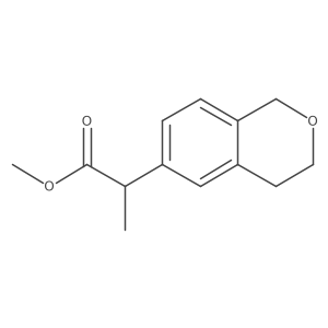methyl 2-(3,4-dihydro-1H-2-benzopyran-6-yl)propanoate Structure