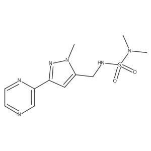 dimethyl({[1-methyl-3-(pyrazin-2-yl)-1H-pyrazol-5-yl]methyl}sulfamoyl)amine Structure