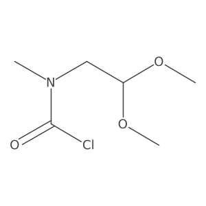 N-(2,2-dimethoxyethyl)-N-methylcarbamoyl chloride结构式