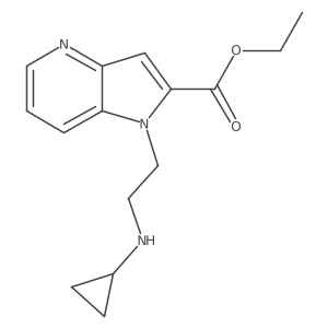 Ethyl 1-(2-(cyclopropylamino)ethyl)-1H-pyrrolo[3,2-B]pyridine-2-carboxylate Structure